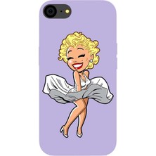 Badcase Apple iPhone 7 Uyumlu Marilyn Silikon Kılıf