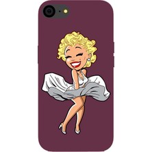 Badcase Apple iPhone 7 Uyumlu Marilyn Silikon Kılıf