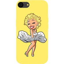 Badcase Apple iPhone 7 Uyumlu Marilyn Silikon Kılıf