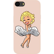Badcase Apple iPhone 7 Uyumlu Marilyn Silikon Kılıf