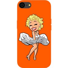 Badcase Apple iPhone 7 Uyumlu Marilyn Silikon Kılıf