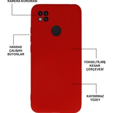 Kzy Xiaomi Redmi 9c Kapak Kamera Korumalı Içi Kadife Lansman Silikon Kılıf - Pudra