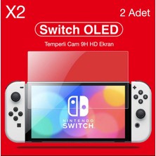 Gd 34 Nintendo Switch OLED Temperli Cam Ekran Koruyucu 2 Adet 9h