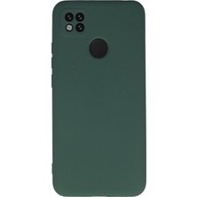 Case World Caseworld Xiaomi Redmi 9c Kapak Kamera Korumalı Içi Kadife Lansman Silikon Kılıf - Yeşil