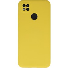 Case World Caseworld Xiaomi Redmi 9c Kapak Kamera Korumalı Içi Kadife Lansman Silikon Kılıf - Sarı