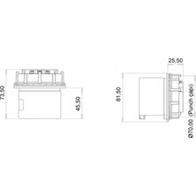 Bemis IP44 Cee Norm 5/32A Somunlu Fiş 380V - 450V BC1-3505-2140