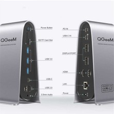 Qgeem QG-D6907 Lx-4 Type-C USB Hub