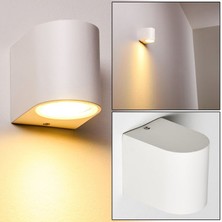 Full Reyon 7 Watt Beyaz Işık Ampul Dahil Dekoratif Tek Yönlü Aplik, Bahçe, Balkon, Salon, Teras, Kamelya, Bungalov Aplik, Yatak Başı, Salon, Hol, Antre Apliği, Modern ve Şık Armatür