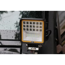 NKT GROUP 42 LED 126 W Beyaz 3 Modlu Turuncu Beyaz Yayıcı Off Road Farı Lamba Çalışma Lambası Sis Lambası