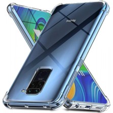 Smody Xiaomi Redmi Note 9 Kılıf Silikon Şeffaf Köşeli Olex