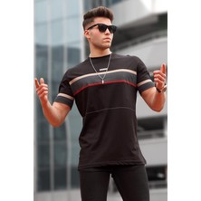 Madmext Erkek Siyah Tişört 5372