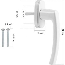 Akpen Pimapen Pvc Alüminyum Kolu Yale Beyaz
