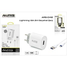 Auris ARS-CH12 1.8A Lightning USB Hızlı Şarj Cihazı Aleti