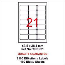 Yelken 63,5X38,1 mm