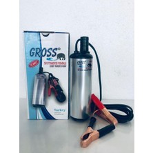 Gross 24 Volt Dalgıç Pompa Ø 40 Sıvı Aktarım Mazot Transfer Pompası Alüminyum