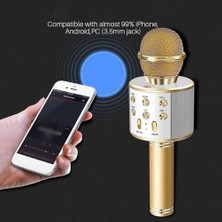 3C Store Ios Android Telefon Bilgisayar Karaoke Içın Hoparlörlü El Kablosuz Bluetooth Mikrofon Ktv Karaoke Mikrofon (Yurt Dışından)