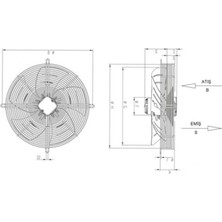 Bvn Bahçıvan Sfx-4t 350 S Sanayi Tipi Aksiyel Soğutma Fanı