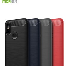 Mofı Xiaomi Redmi S2 / Y2 Için Karbon Fiber Doku Tpu Telefon Kılıfı - Siyah (Yurt Dışından)