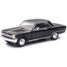 Sunman 1:25 Muscle Model Araba 18539 1964 Chevy Nova Ss – Siyah