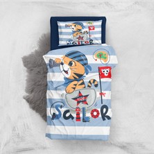 Monohome Tige Sailor 3D Pamuk Saten Bebek Nevresim Takımı