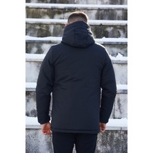 Freemen Erkek Kapüşonlu,  Polar Astarlı, Kışlık Mont & Kaban & Parka