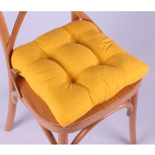 Lina Pofidik Sandalye Minderi Özel Dikişli Bağcıklı 40X40Cm