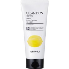 Tonymoly Yüz Temizleme Köpüğü Clean Dew Yağlı ve Donuk Ciltler İçin Limon Cilt Bakımı 180ml