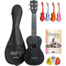 Rio Kompozit Kırılmaz Soprano Ukulele Kılıf Metot Pena