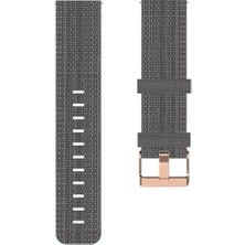 Yumuşak Naylon Akıllı Izle Için 18MM Bilek Kayışı Watch Band Su Geçirmez Gri