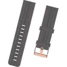 Yumuşak Naylon Akıllı Izle Için 18MM Bilek Kayışı Watch Band Su Geçirmez Gri