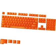 Dıy Şeffaf Keycaps Kiraz Mx / Clone Için Kaymaz Oem Profil Turuncu Saydam Anahtarları