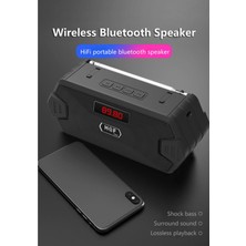 Sharplace Taşınabilir Bluetooth Hoparlör Fm Radyo Aux Tf Mp3 Subwoofer Hoparlör Siyah