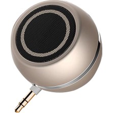 Taşınabilir Mini Hoparlör 3 W 3.5mm Aux Müzik Ses Çalar Telefon Dizüstü Altın Için(Yurt Dışından)