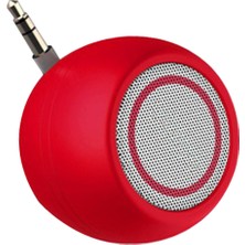 Taşınabilir Mini Hoparlör 3 W 3.5mm Aux Müzik Ses Çalar Telefon Dizüstü Kırmızı Için(Yurt Dışından)