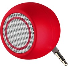 Taşınabilir Mini Hoparlör 3 W 3.5mm Aux Müzik Ses Çalar Telefon Dizüstü Kırmızı Için(Yurt Dışından)