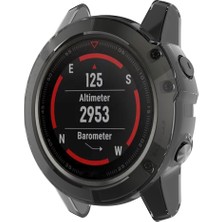 Akıllı Izle Silika Jel Koruyucu Kılıf Kapak Garmin Fenix ​​5x Siyah Için