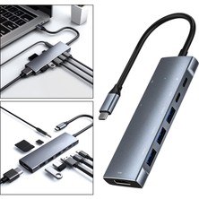 9 In 1 Usb-C Hub ile 4 K HDMI 3 Usb3.0 Sd & Tf Kart Okuyucu 100W Pd Şarj