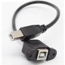 Hobi Mekatronik USB B Erkek To USB B Dişi Uzatma Kablosu - Panel Tipi - 30CM