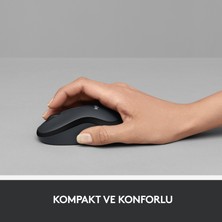 Logitech M221 Sessiz Kompakt Kablosuz Mouse - Beyaz