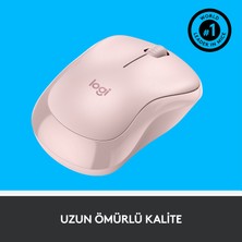 Logitech M221 Sessiz Kompakt Kablosuz Mouse - Pembe