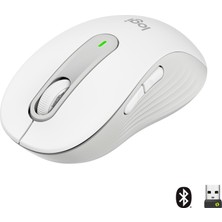 Logitech Signature M650 Küçük ve Orta Boy Sağ El Için Sessiz Kablosuz Mouse - Beyaz