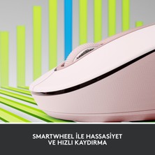 Logitech Signature M650 Küçük ve Orta Boy Sağ El Için Sessiz Kablosuz Mouse - Pembe