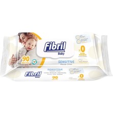 Fibril Islak Havlu Mendil 90 Yaprak Baby Sensitive Plastik Kapaklı (24 Lü Set) 2160 Yaprak