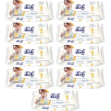 Fibril Islak Havlu Mendil 90 Yaprak Baby Sensitive Plastik Kapaklı (9 Lu Set) 810 Yaprak