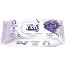 Fibril Islak Havlu Mendil 100 Yaprak Lavanta Plastik Kapaklı (9 Lu Set) 900 Yaprak