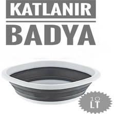 Çağla Homes Katlanır Badya Leğen Akordiyon Katlanabilir Badya 10 Lt