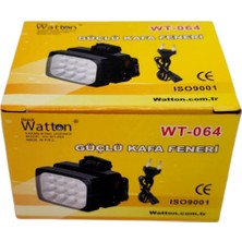 Watton 12 Ledli Güçlü Şarjlı Kafa Lambası Watton -064