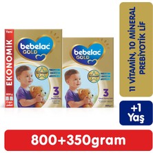 Bebelac Gold 3 Çocuk Devam Sütü 1150 gr (800 gr+350 gr) 1 Yaşından İtibaren