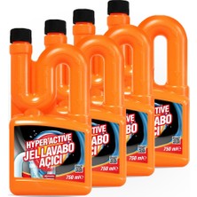 Hyper Active Jel Lavabo Açıcı 750 ml 4'lü
