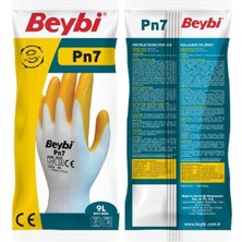 Stk Beybi Pn-7 (Sarı-Beyaz) Nitril Eldiven